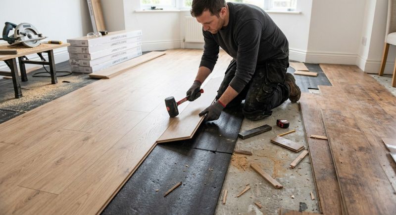 Laminate Floor Replacement in Johnston, RI