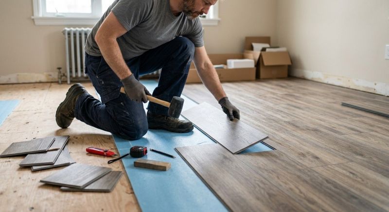 Linoleum Floor Installation in Exeter, RI