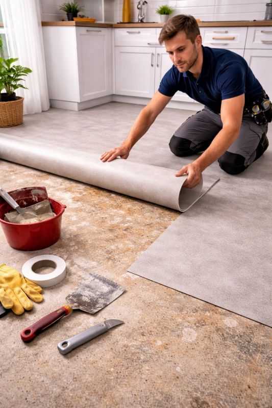 Linoleum Floor Installation in Jamestown, RI