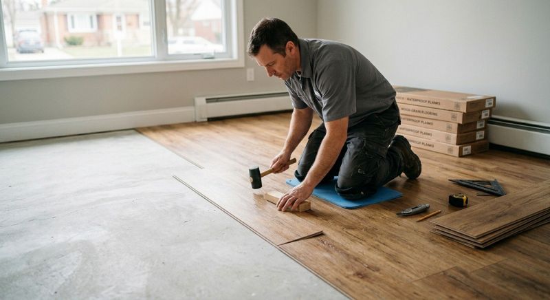 Linoleum Floor Installation in West Kingston, RI