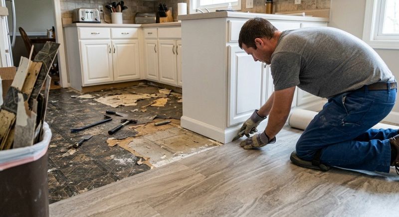 Linoleum Floor Installation in West Warwick, RI