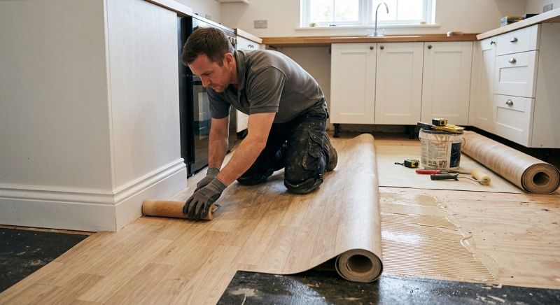 Sheet Linoleum Installation in Berkley, MA