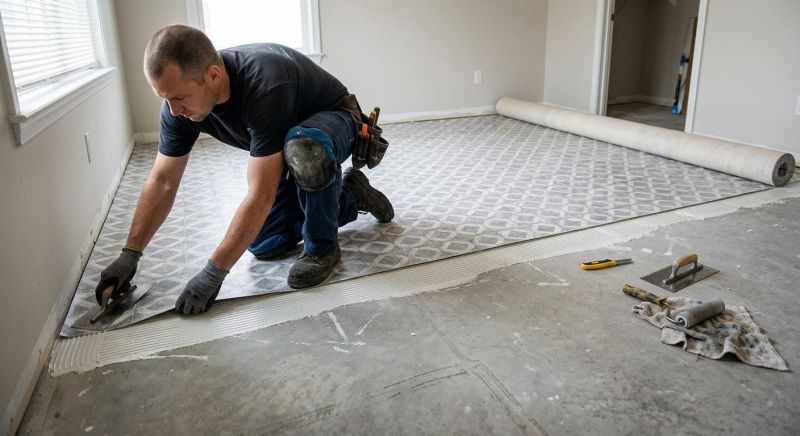 Sheet Vinyl Installation in Fall River, MA
