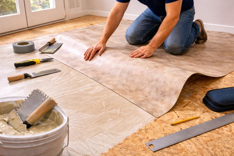 Sheet Vinyl Installation in Raynham, MA