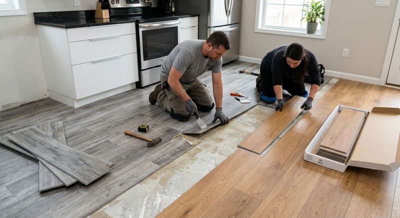 Vinyl Floor Replacement in Cranston, RI