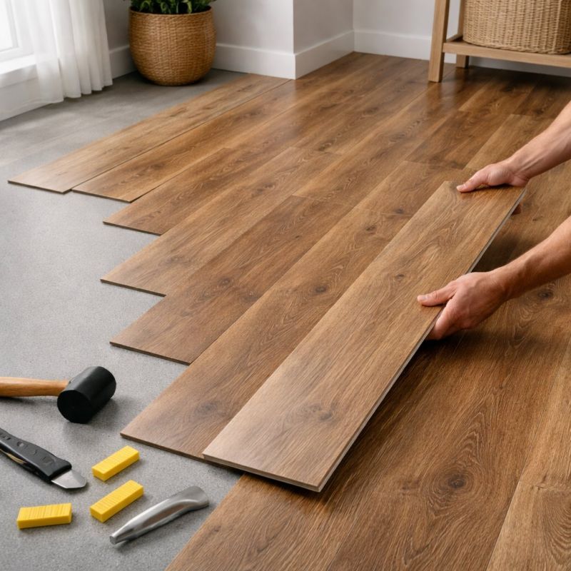 Vinyl Plank Floor Installation in Cranston, RI